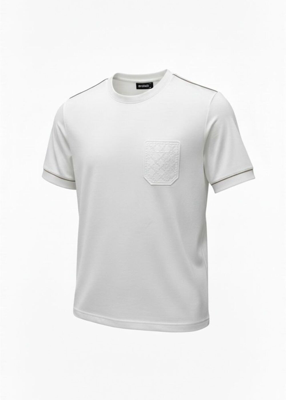 Cep Detaylı Bisiklet Yaka Erkek Tişört